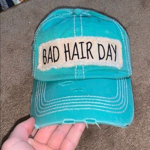 “Bad Hair Day” Distressed Hat